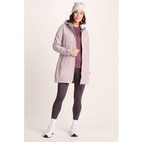 TOG24 Women's 'Keld' Long Shower Resistant Hooded Softshell Jacket in Dusty Pink | Size: 8