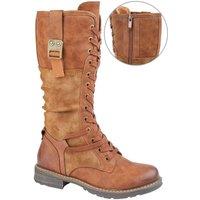 Cipriata Women's Gabriela Knee-High Boots in Tan | Size: 4