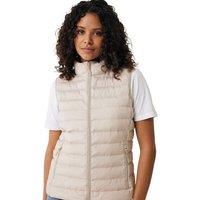 IQONIQ Women's Meru Polyester Body Warmer in Beige | Size: 3XL