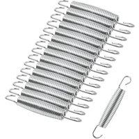 FLAVORA Set of 35 Trampoline Replacement Springs in Silver | Size: 0-12 m