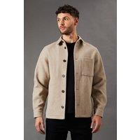 Burton Men's Mushroom Wool Look Short Jacket | Size: Large