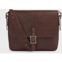 OSPREY LONDON Men's The Brixton Leather Satchel Bag in Brown