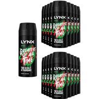 Lynx Men's Africa Body Spray Deodorant 48Hrs HD Fragrance 150ml, 18 Pack in Black