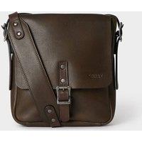 OSPREY LONDON Men's The Lorenzo Small Leather Messenger in Chocolate