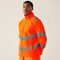 Regatta Men's Hi-Vis Pro Contract Thor Fleece in Burnt Orange | Size: Large