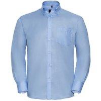 Russell Collection Men's Ultimate Non-Iron Long-Sleeved Formal Shirt in Light Blue | Size: 18.5 in