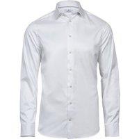 TEE JAYS Men's S Luxury Slim Fit Shirt in White | Size: 2XL