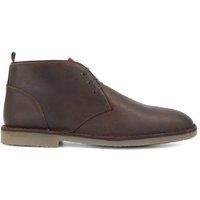 Dune London Men's 'Cashed' Leather Desert Boots in Brown | Size: 11