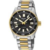 Gevril Men's Atlantic Avenue Swiss Automatic SA100 Ceramic Bezel Steel Watch