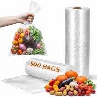 Bed Time UK 500 PackLarge Freezer & Food Bags 22x28cm Strong Storage Bags Bulk in Clear | Size: 22x28 cm