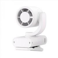 Quipulse Mini Clip Fan With Digital Display in White