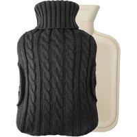 FLAVORA 2L Hot Water Bottle in Black | Size: 180 cm width x 180 cm drop