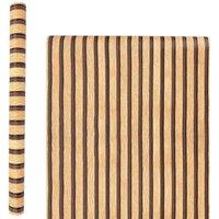 NESTLUNE Wooden Slat Panelling Wallpaper 3D Wood Panel Effect in Brown | Size: 100 cm x 15 cm