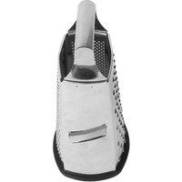 NESTLUNE Food Grater For Kitchen Cheese & Vegetable Stainless Steel 4 Sided in Silver | Size: 100 cm x 15 cm