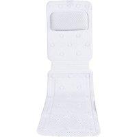 FLAVORA Full Body Bath Pillow Mat Spa Bathtub Pillow in White | Size: 180 cm width x 180 cm drop
