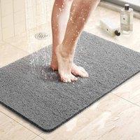FLAVORA 40x60CM Inside Shower Non-Slip Anti Mould PVC Bath Mat in Grey | Size: 180 cm width x 200 cm drop