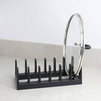KORVIXA Dish Drainer Rack Black Plastic Plates | Size: 100 cm