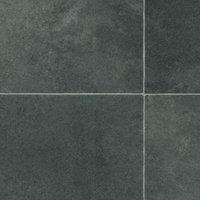 Vinyl Flooring UK Black Stone Tile Effect 2.0mm Sheet Vinyl | Size: 2000mm x 1000mm