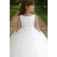Lilly + Bo Girl's Selena in Ivory White Flower Girl or Ceremonial Dress | Size: 2 Years