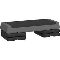 KORVIXA Aerobic Stepper 10.5/15.5/20.5cm Adjustable Exercise Step in Black | Size: 0-12 m