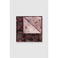 Antique Rogue Men's Floral Pocket Square in Burgundy