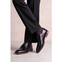 Oswin Hyde Men's Nathan Derby Shoes in Black | Size: 12
