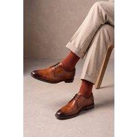 Oswin Hyde Men's Nathan Derby Shoes in Tan | Size: 8