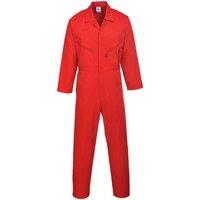 Portwest Men's Liverpool-zip Workwear Coverall Pack of 2 in Red | Size: Large