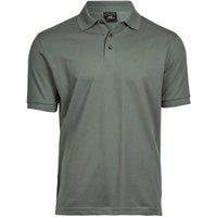 TEE JAYS Men's Luxury Stretch Short Sleeve Polo Shirt in Pale Green | Size: XL