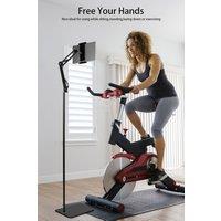 H&O Direct Multifunction Adjustable Floor Stand for Phones & Tablets in Black