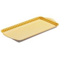 Zeal Premium Melamine Gingham Sandwich Tray in Mustard
