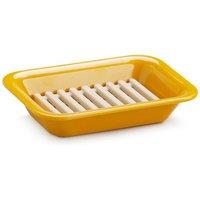 Zeal Two Part Melamine Soap Dish in Mustard
