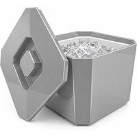 Chabrias Ltd 6 Litre Silver Insulated Ice Bucket with Lid & Drainage Liner | Size: 6000ml