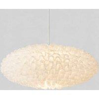 CGC Lighting Dolly White Ruffled Linen Extra Large Easy Fit Hand Made Lampshade