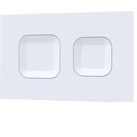Balterley Square Dual Flush Push Button White