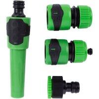 Marco Paul 4pc Garden Hose Pipe Connector Set in Green | Size: 1 Pack