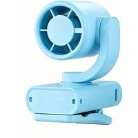 Quipulse Mini Clip Fan With Digital Display in Blue