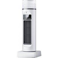 Quipulse Home Desktop Bladeless Misting Air Conditioner Fan in White