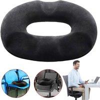 FLAVORA Orthopaedic Donut Ring Cushion Ergonomic Seat Cushion in Black | Size: 100 cm x 190 cm