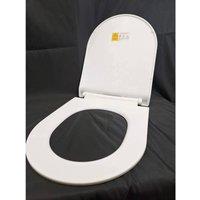 NESTLUNE Luxury D-Shape Toilet Seat Heavy Duty White Soft
