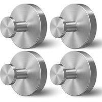 FLAVORA Silver 4X Strong Vacuum Suction Cup Hook Shower Hooks | Size: 180 cm width x 180 cm drop