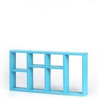SPETLEK 7-Compartment Floating Shelves blue