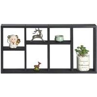 SPETLEK 7-Compartment Floating Shelves black