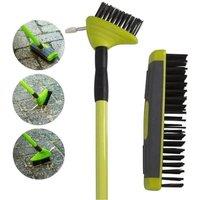 SPETLEK 3 in 1 Garden Patio Weed Brush in Green