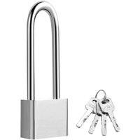 SPETLEK Stainless Steel Long Shackle Padlocks in Silver