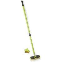 FLAVORA Patio Paving Weed Decking Cleaning Two Brush Set in Green | Size: 100g