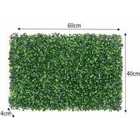 FLAVORA 5 PCS Plant Wall Garden Fence Screening Hedge in Green | Size: 0.6m2
