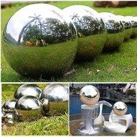 SPETLEK 6Pcs Steel Silver Mirror Sphere Hollow Gazing Ball | Size: 0.6m2