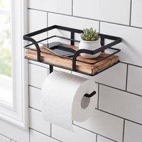 KORVIXA Space Saving Paper Towel Holder in Black