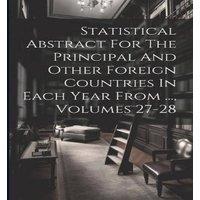 Anonymous Statistical Abstract For The Principal & Other Foreign Countries